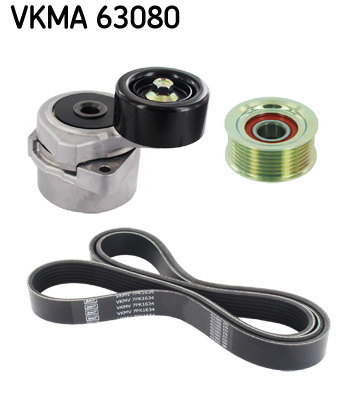 SKF VKMA 63080 Kit Cinghie Poly-V